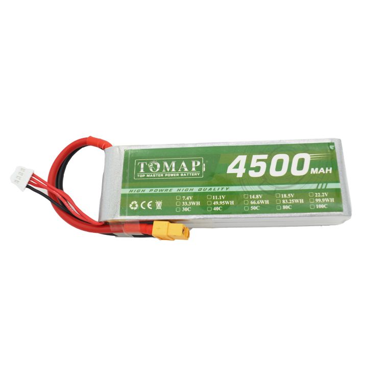 RC Hobby Radio Control Style 4500Mah 100C Rechargeable Lithium Lipo Battery 