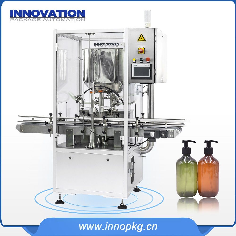 Automatic cosmetic cream filling machine with PLC control