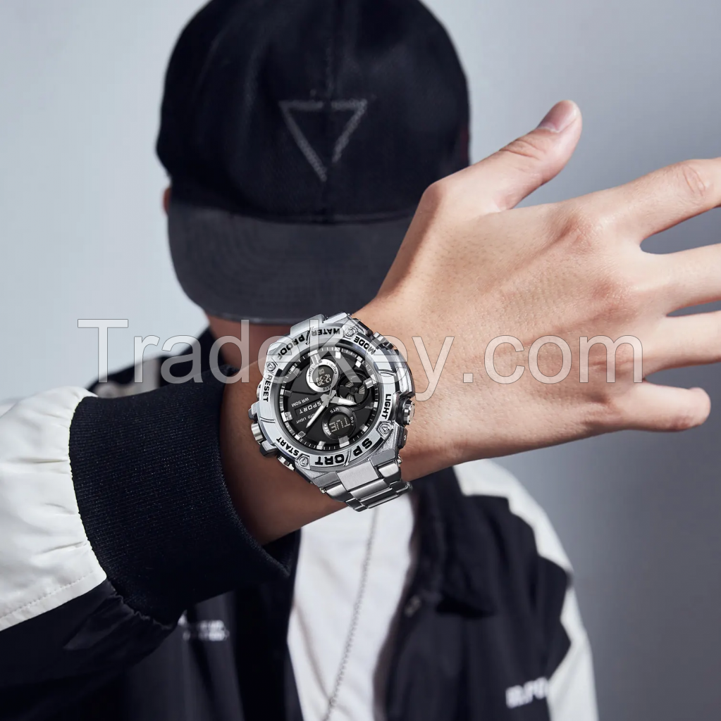 Waterproof Shockproof Sports Watch with Compass