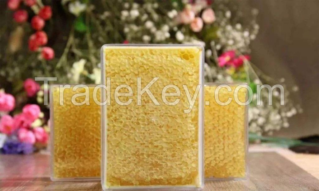 Bulk 100% pure organic raw sunflower comb honey 