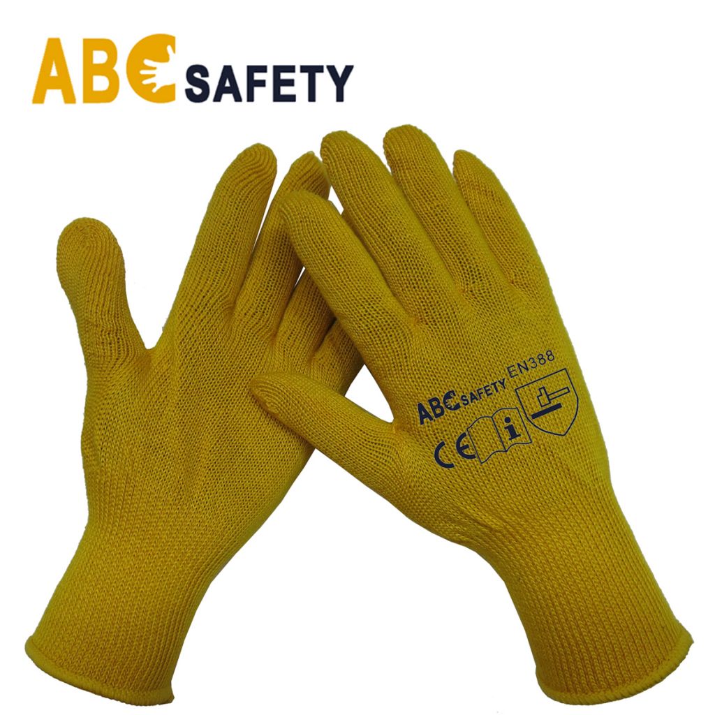 ABC SAFETY 10 Gauge Yellow Cotton Or polyester Gloves