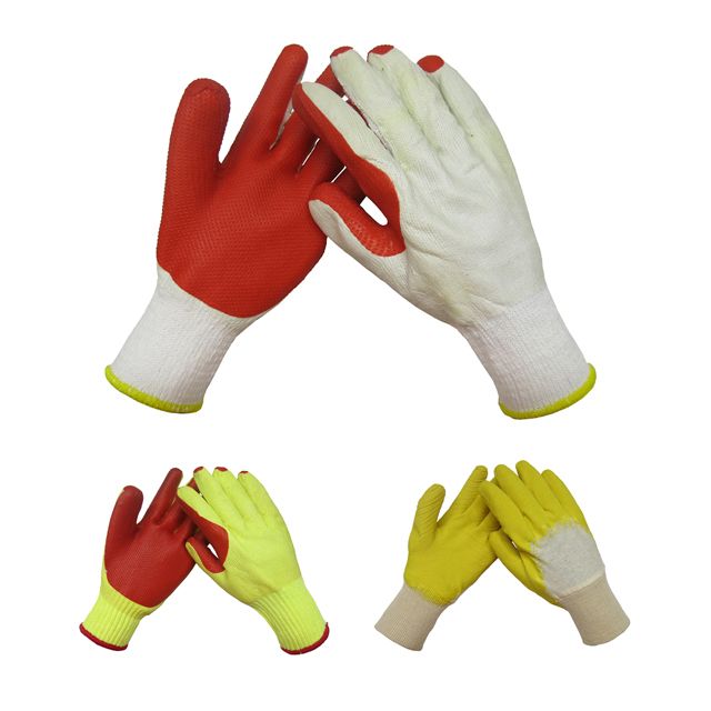 Latex Coated Safety Gloves with Interlock Shell