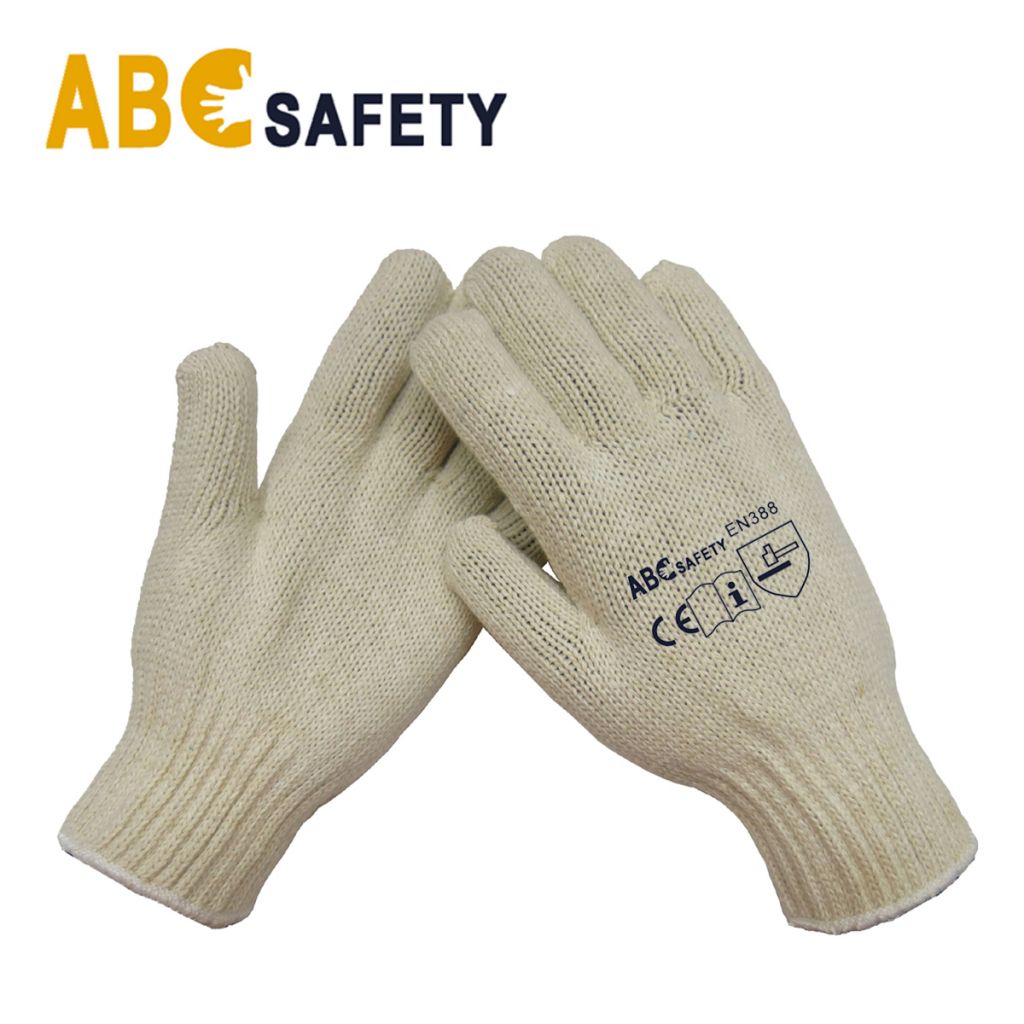 ABC SAFETY 7 Gauge Natural Cotton Or Polyester Knitting Gloves