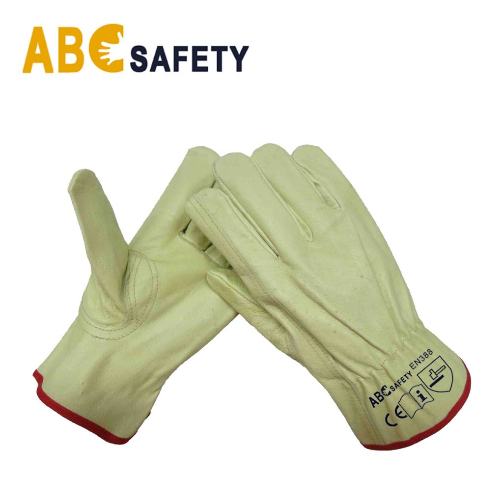 Wing Thumb Pig Grain Leather Glove for Driving