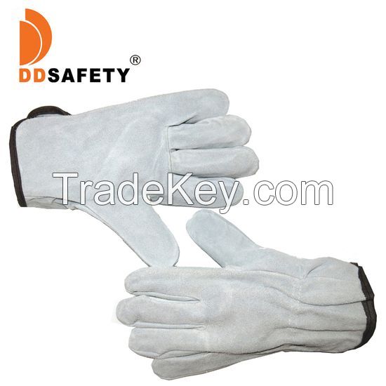 DDsafety export to 77+countries 15+years low-cost manufacturer gloves Cowhide Leather Work Driver Unlined Gloves Powershield Cowhide Leather Work Gloves