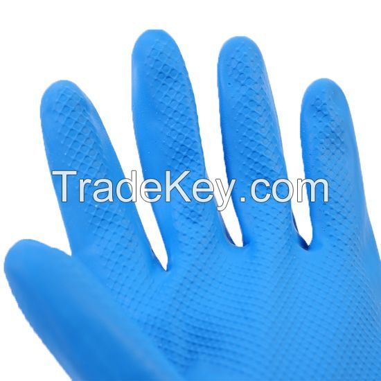 DDSAFETY OEM products for industrial Neoprene/Latex Liquid Proof Unsupported with Flock Lined Chemical Resistant glove