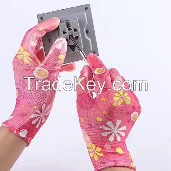 15+years low-cost manufacturer glove Knitted Garden Gloves Lightweight and Durable Gloves for Women & Men, Cool and Comfortable, Ideal for Dig