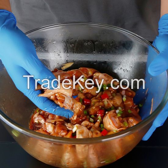 DDsafety 77+countries ,Blue, medical grade,Contactable food, light weight nitrile examination gloves