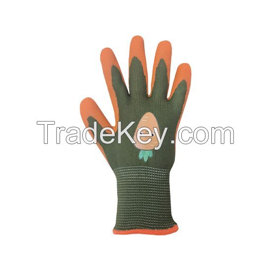 DDsafety 77+countries Â Polyester Knitted Foam Nitrile Coated Â Childrenâ²s Â Gloves for Safety Protection of Children