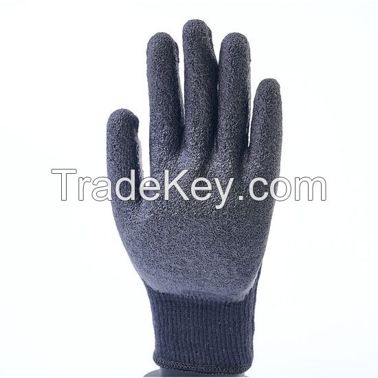DDsafety 77+countries 15+years low-cost manufacturer gloves. 10 gauge black T/C shell. Black latex coating.crinkle finish industrial/home/construction gloves