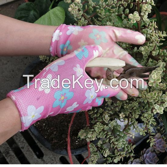15+years low-cost manufacturer glove Knitted Garden Gloves Lightweight and Durable Gloves for Women & Men, Cool and Comfortable, Ideal for Dig
