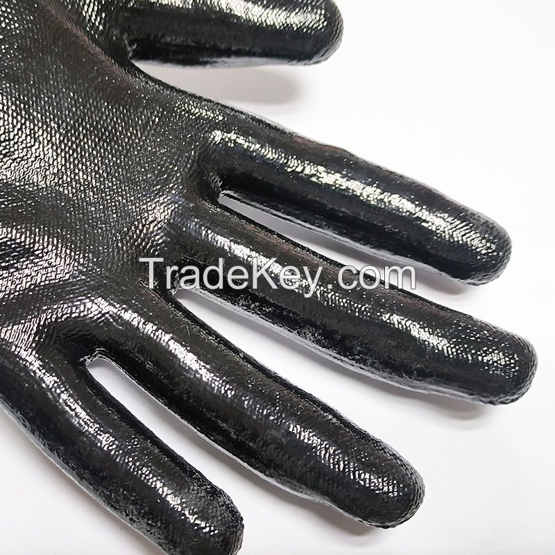 Abrasion and Tear Performance Cut Resistant Smooth Nitrile Coating Work Glove