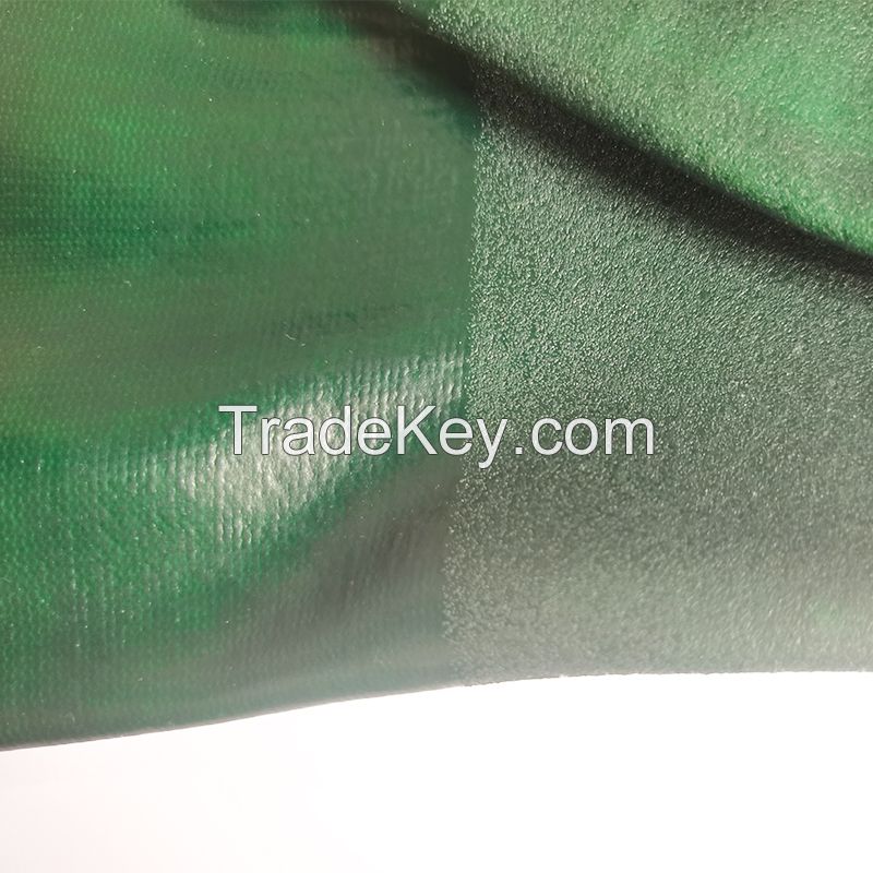 PVC Coated-Supported Sandy Finish Jersey Lined Men's Rubber Glove. PPE