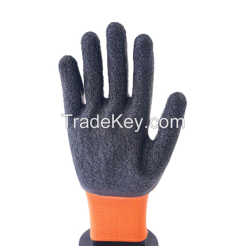 Factory Supply Attractive Price Polyester with Latex Safety Work Glove