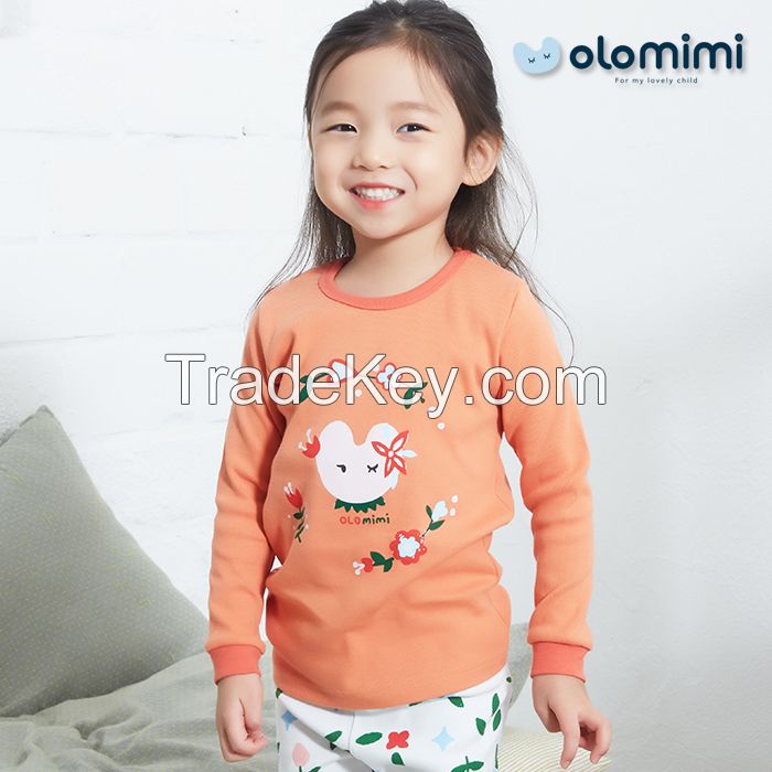 [OLOMIMI]KOREA 2019 FW New/Home wear/sleepwear/PINK-FLOWER