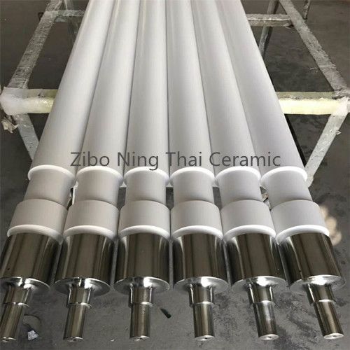 Fused Silica Ceramic Rollers Used In Toughened Glass Furnace