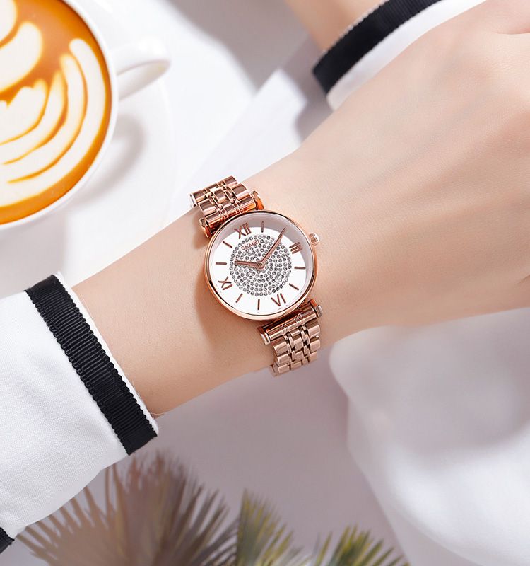 China Suppliers Custom Womens Rose Gold 1533 Skmei Womens Watches Latest Ladies Wristwatch