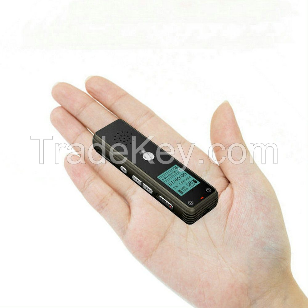 Mini Music Phone Recorder One Key Audio Recording 16GB Dictaphone Digital Voice Recorder MP3 Player V80