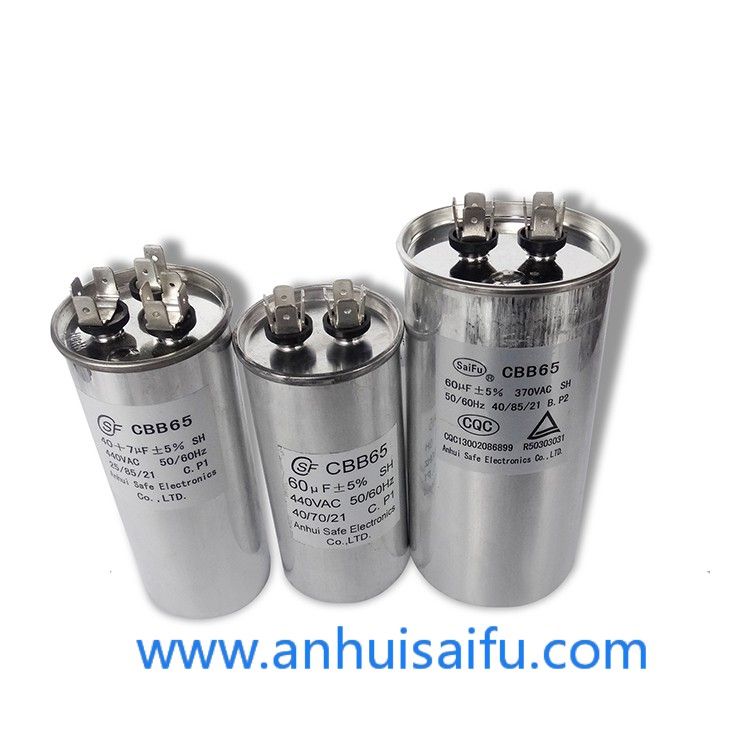 Cbb65 AC Motor Capacitor Column Explosion-proofed 440VAC 85UF