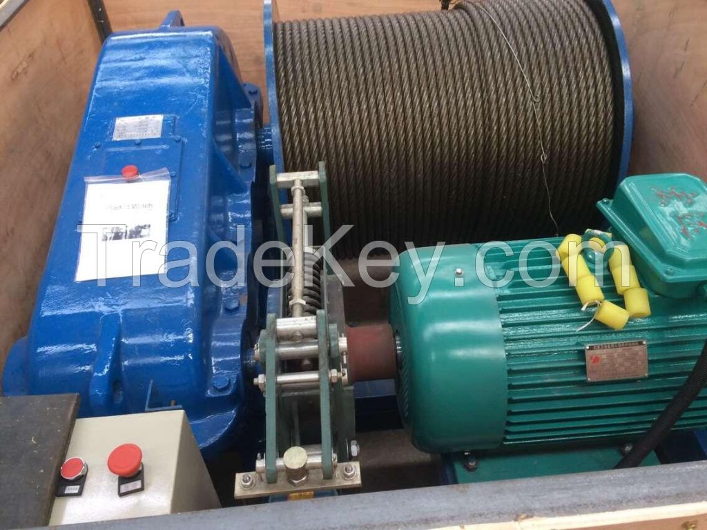 Electric winch used for construction
