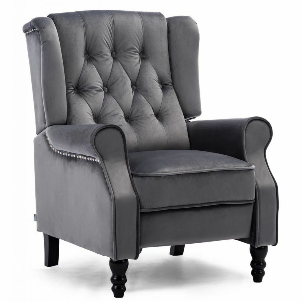 Push Back Upholstered Velvet Accent Chair Brc-124 High Quality Velvet Accent Chair,Upholstered Accent Chair