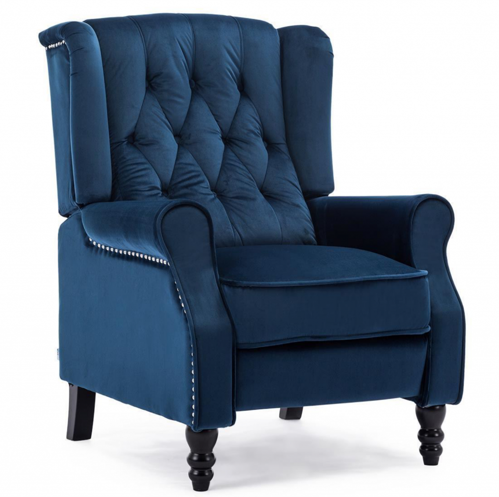 Push Back Upholstered Velvet Accent Chair Brc-124 High Quality Velvet Accent Chair,Upholstered Accent Chair