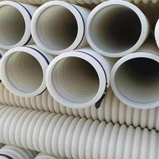 PVC Double-Wall Corrugated Pipe PVC Pipe for Industrial Sewage Drainage