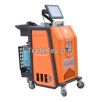 AC flush And recharge service station for refrigerant R-134a 2 in 1 machine