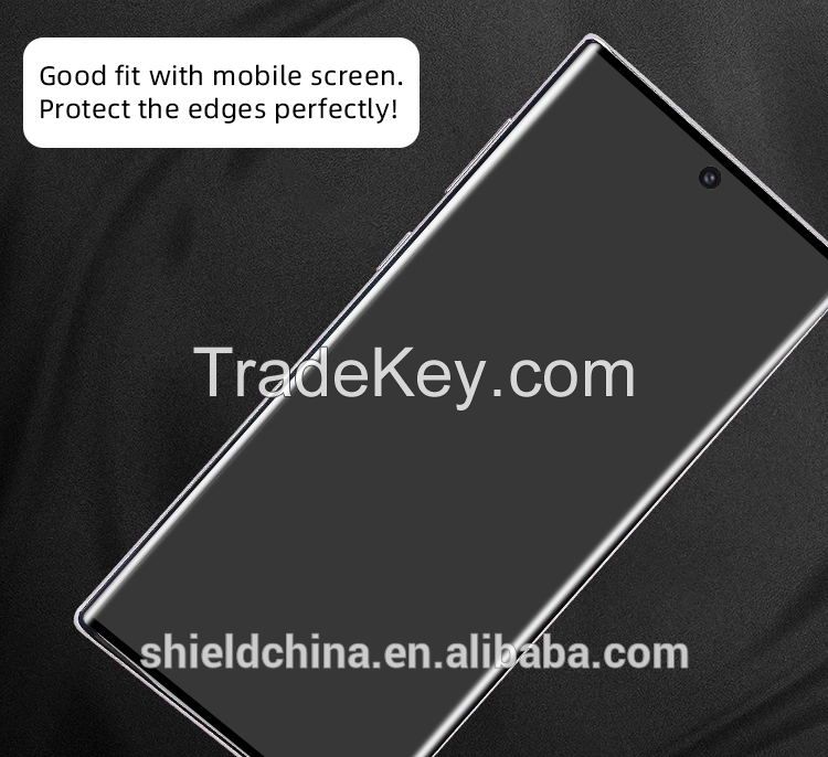 Anti-scractch screen protector 10D good quality tempered glass for samsung note 10 screen protector 