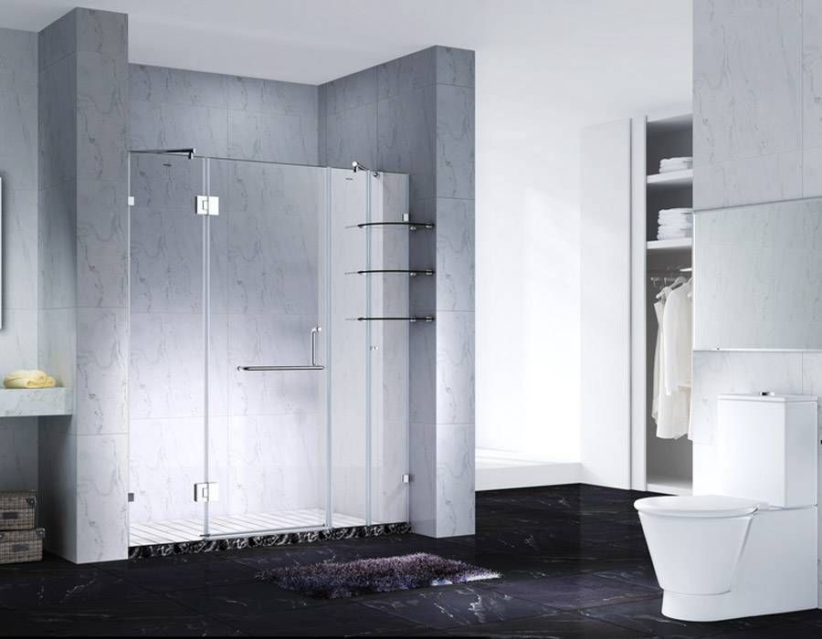 5.Fashion Design Frameless Slimline Rectangle Shower Enclosure With Pivot Door, AB 6231