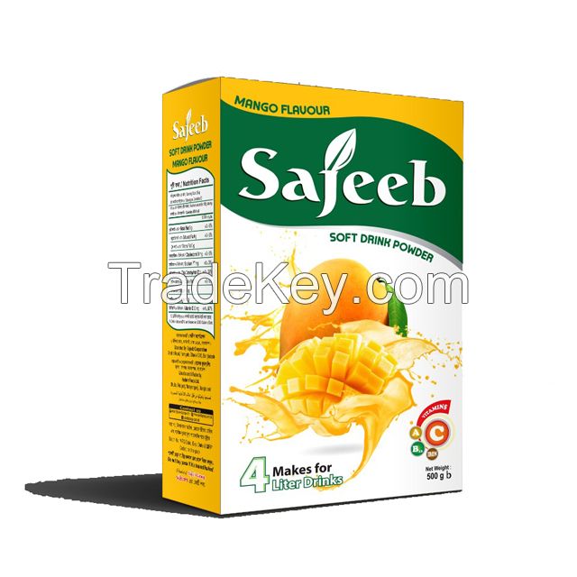 Sajeeb Soft Drink Powder (mango and orange flavor) 125gm, 250 gm and 500 gm