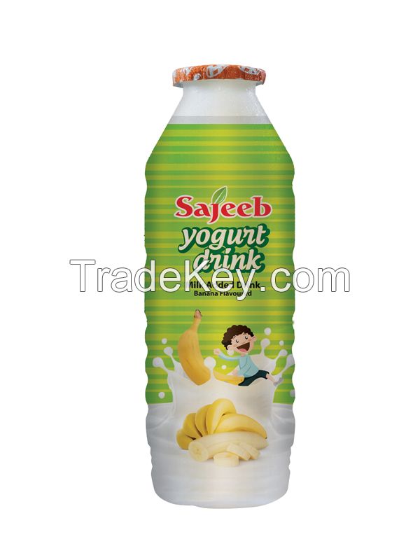 Sajeeb Yogurt Drink (Yogurt, Strawberry, Mango and Banana Flavor) 175 ml