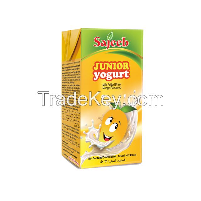 Sajeeb Junior Yogurt Drink (Yogurt, Strawberry, Mango and Banana Flavor) 125 ml