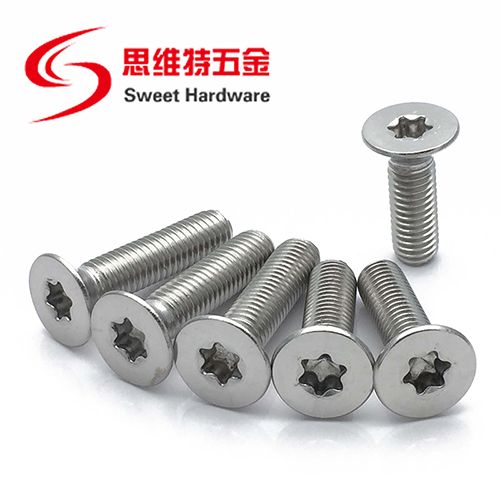 304 stainless steel flat CSK head torx CNC machine screw M2-M8