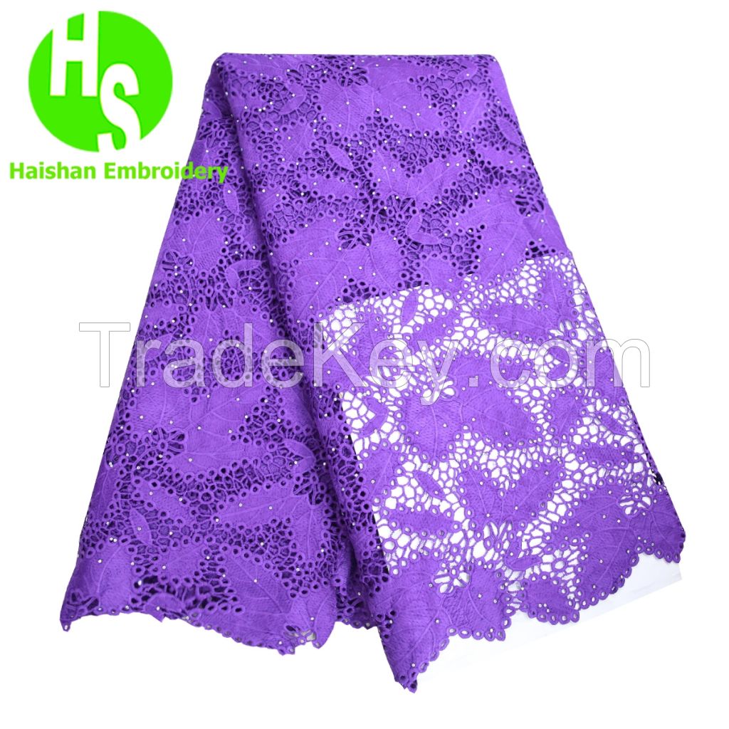 2019 African French Water Soluble Cord Lace Guipure Lace Cord Lace Fabric High Quality Nigerian Lace Fabric For Wedding