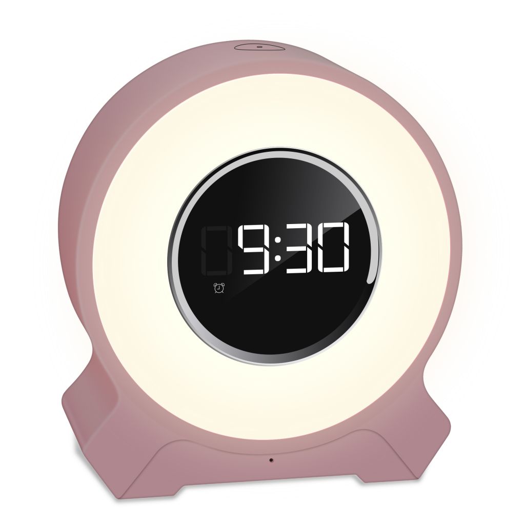 New Hot Sale Rechargeable Alarm Clock Touch Lamp Speaker Wake up Lighting Speaker with FM Radio for Bedroom