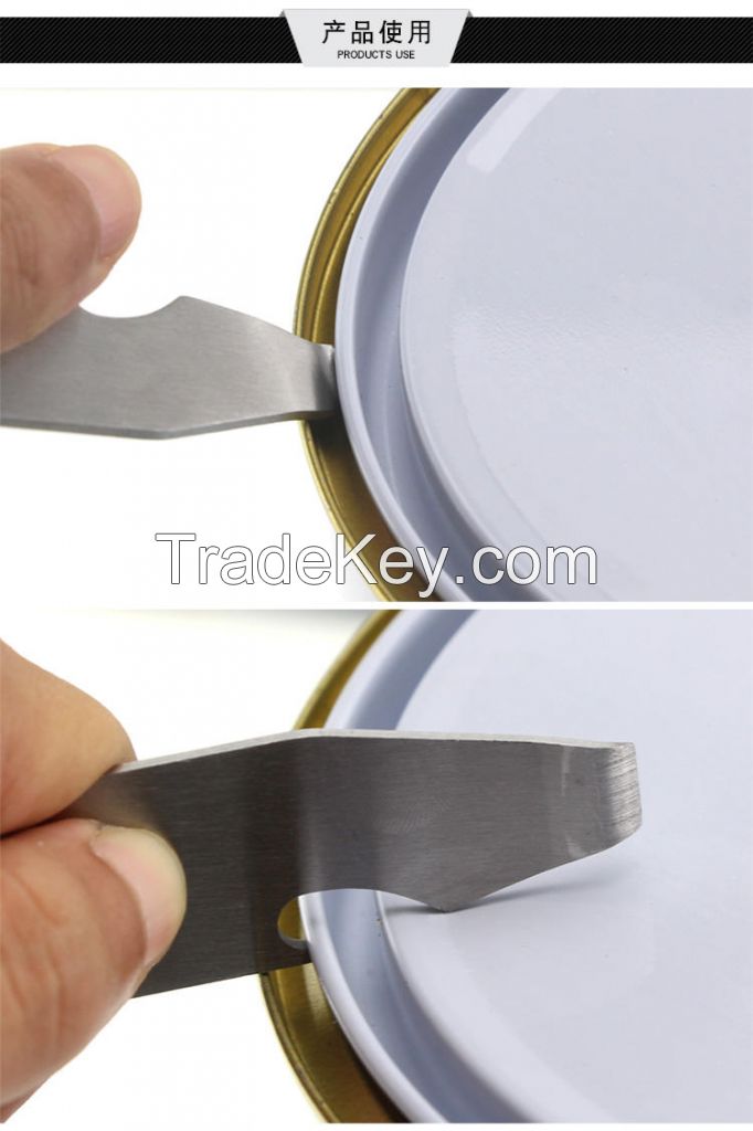 auto Paint mixing can opener carbon steel plated plastic black handle with printing customized logo
