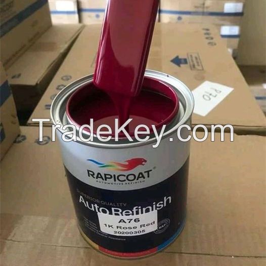 Fast Drying High Performance Excellent Weather Resistance 1K Automotive Refinish Paint