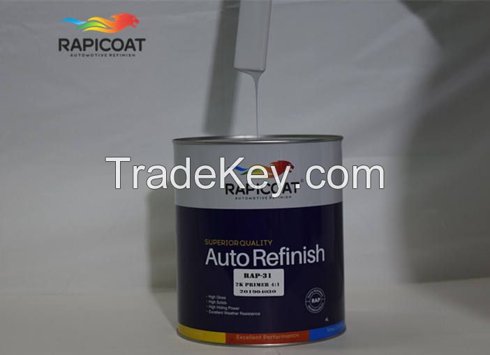 Two component light polyester filler primer providing excellent adhesion and elasticity over all metallic surfaces metal repair