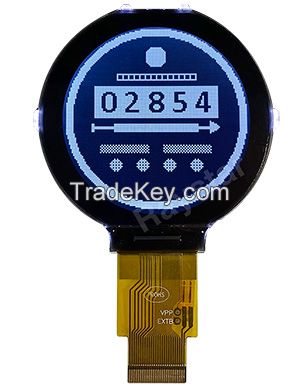 128x128 Circular COG LCD Display Module - Raystar Optronics