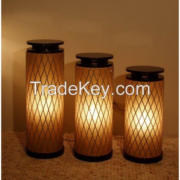 Folk art bamboo lamp/ Handmade bamboo lamp(Verda +84975272552)