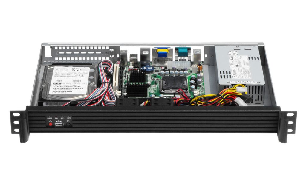 1U Server case Support Mini-ITX Mainboard