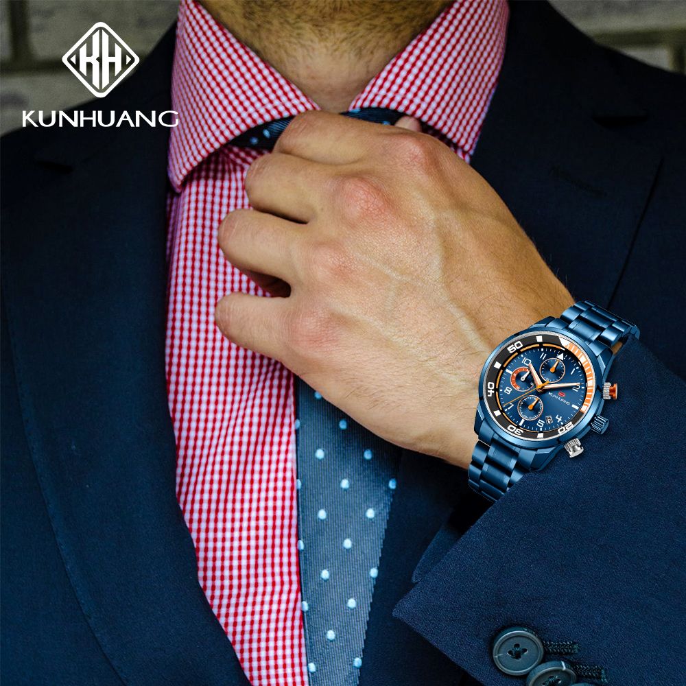 More Accurate Timing Men Quartz Watches 30 Meters Waterproof Custom Logo Acceptable Luxury Wristwatches For Business Men