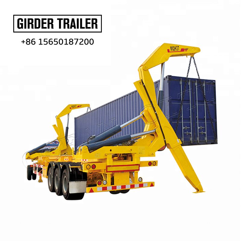 Customized 3 axles port industry container side lifter semi trailer