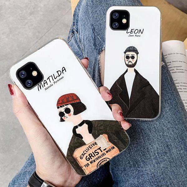 Customized print pattern Transparent TPU mobile phone case