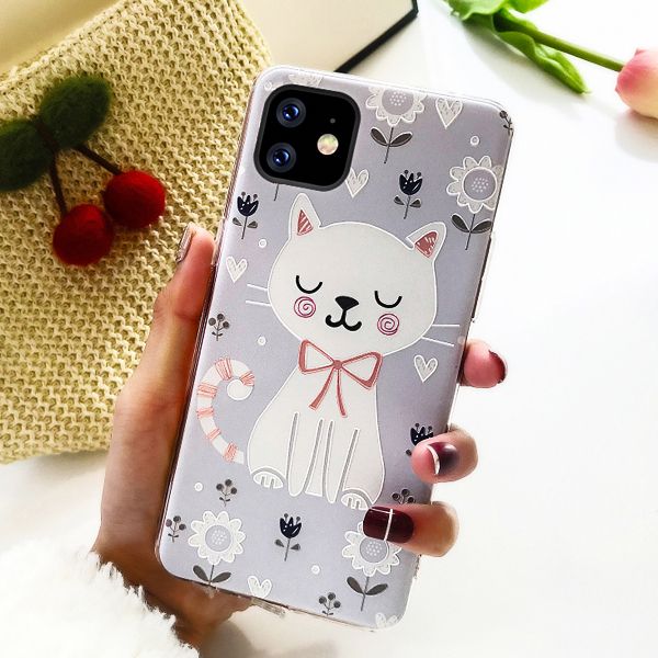 Customized print pattern Transparent TPU mobile phone case