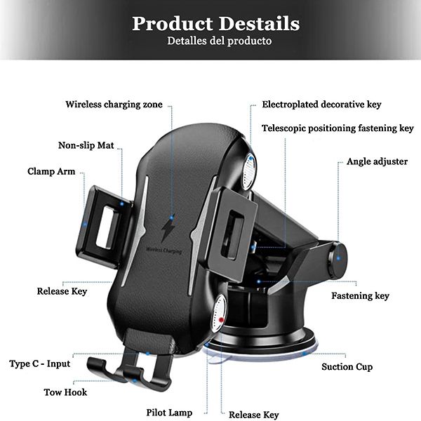 Automatic sensor phone car holder