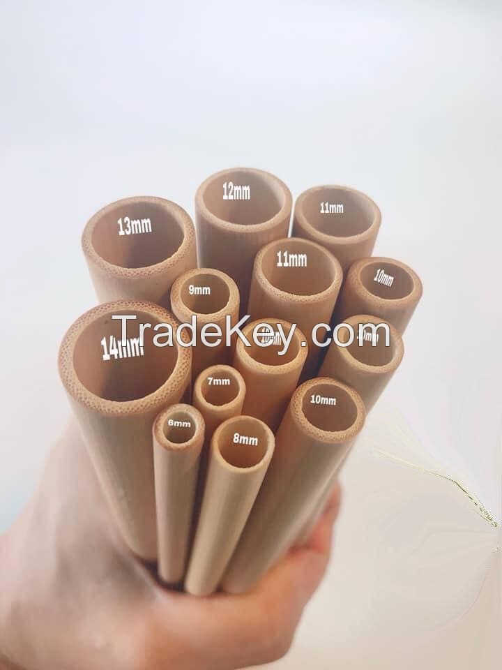 100% Natural Biodegradable Bamboo Straws