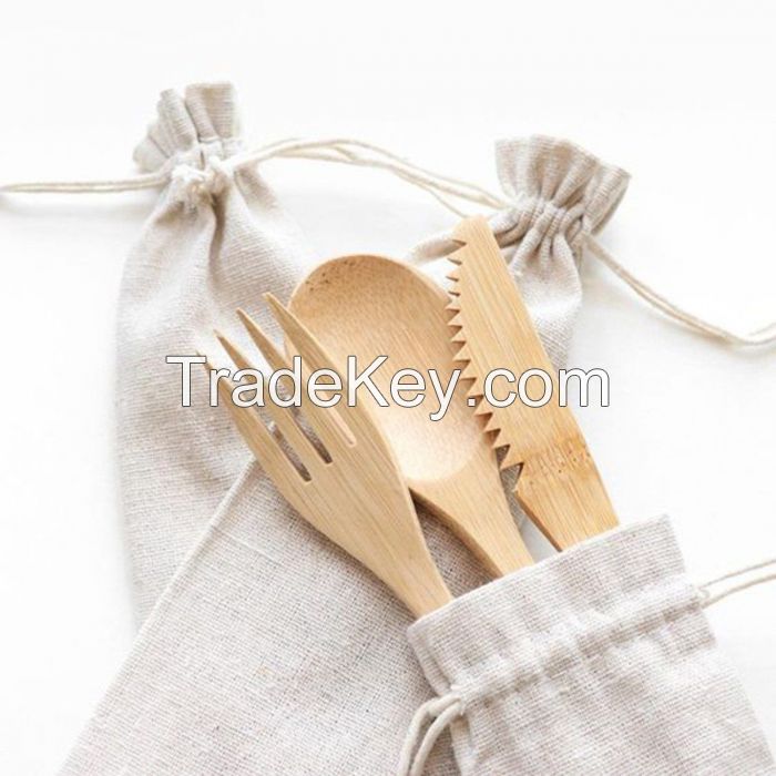 Reusable Bamboo Cutlery Set