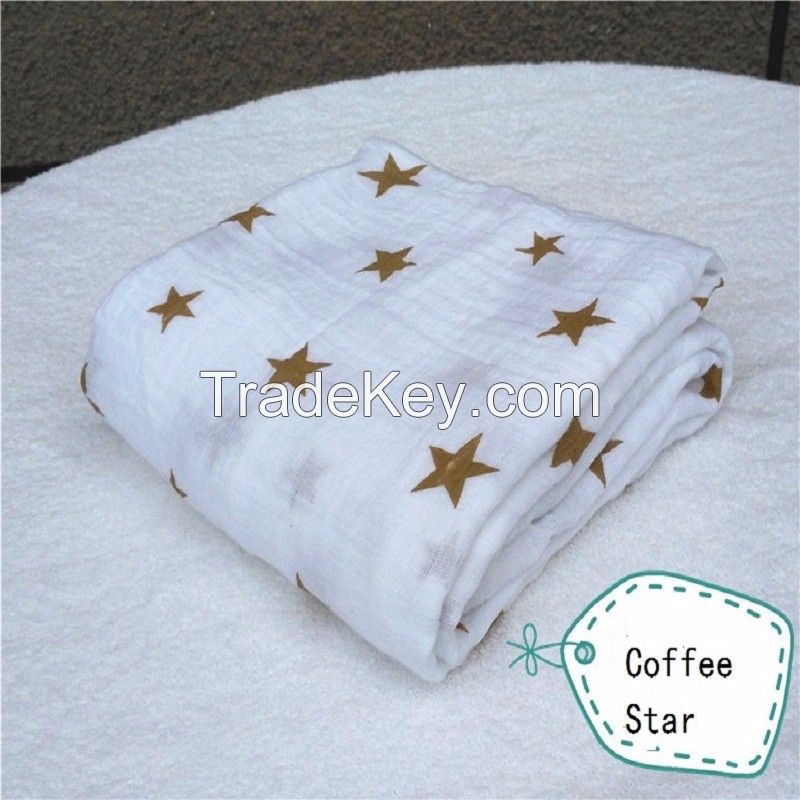 Soft, Breathable Baby Muslin swaddle, Muslin Blanket, Muslin Wrap